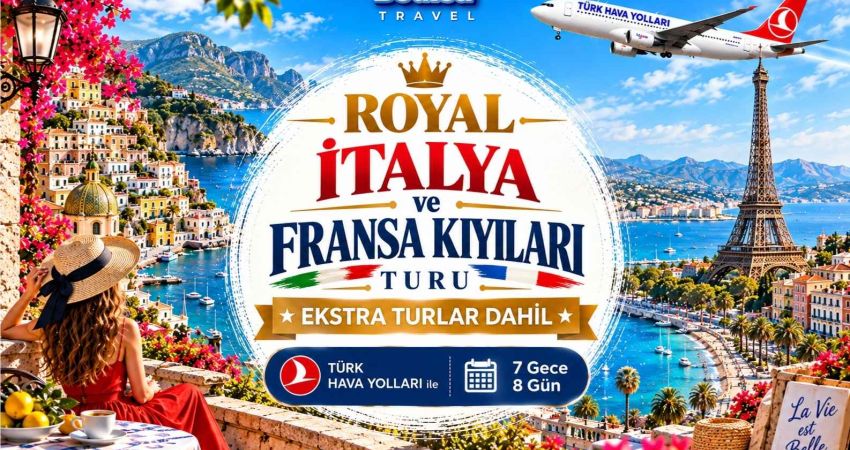 Royal İtalya ve Fransa Kıyıları Turu  |  Ekstra Turlar Dahil  |  7 Gece - 8 Gün  |  THY ile (BLQ–MRS)