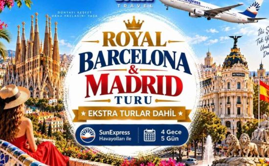 Royal Barcelona & Madrid Turu |  İzmir Çıkışlı  |  Ekstra Turlar Dahil  |  4 Gece 5 Gün  |  SunExpress ile